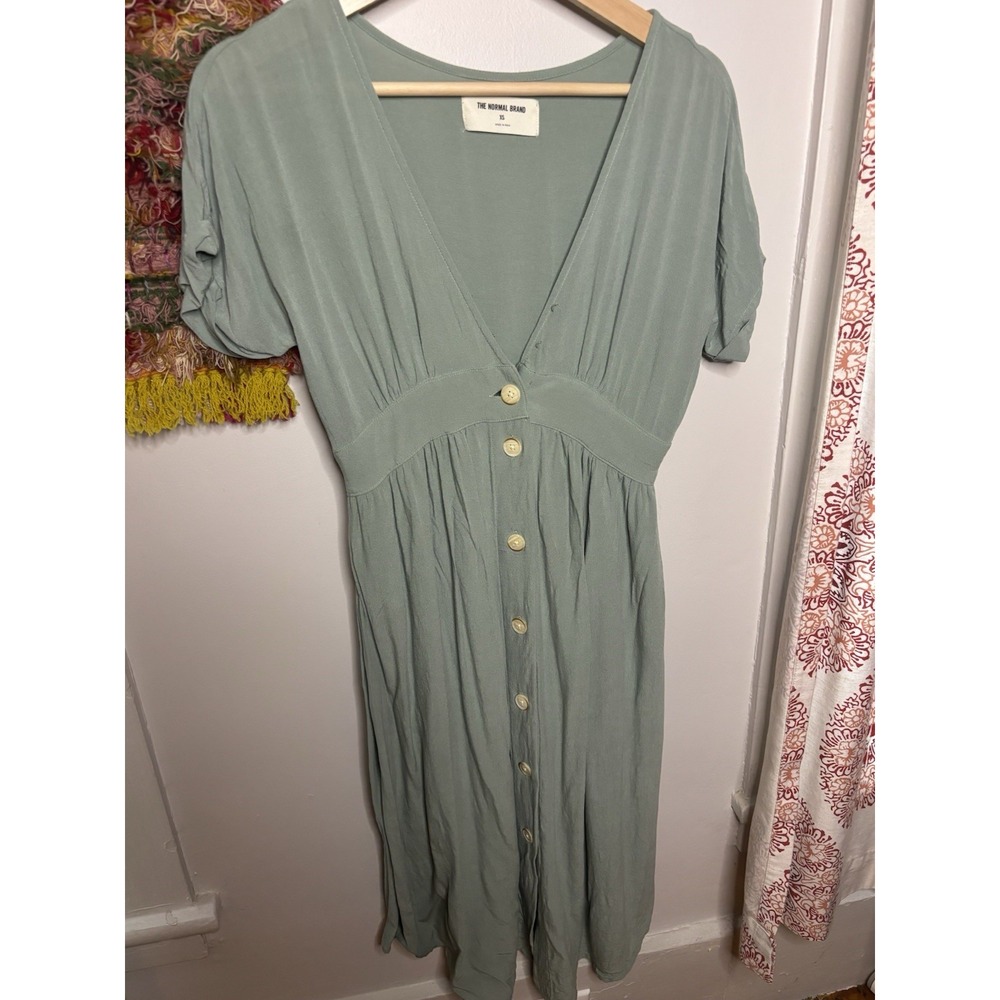 The Normal Brand Women's Button Through Midi Dress